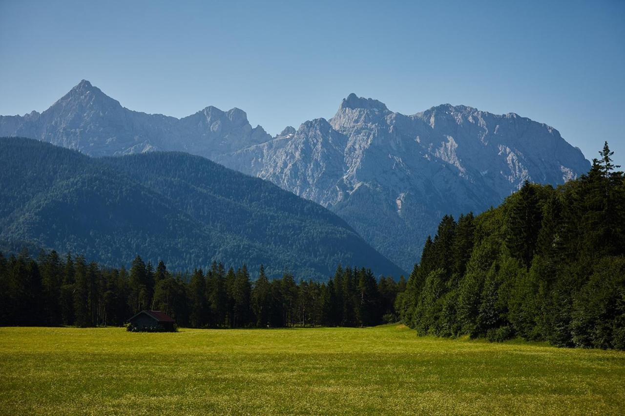 Ferienwohnung Zum Hirschgarten Krün Buitenkant foto