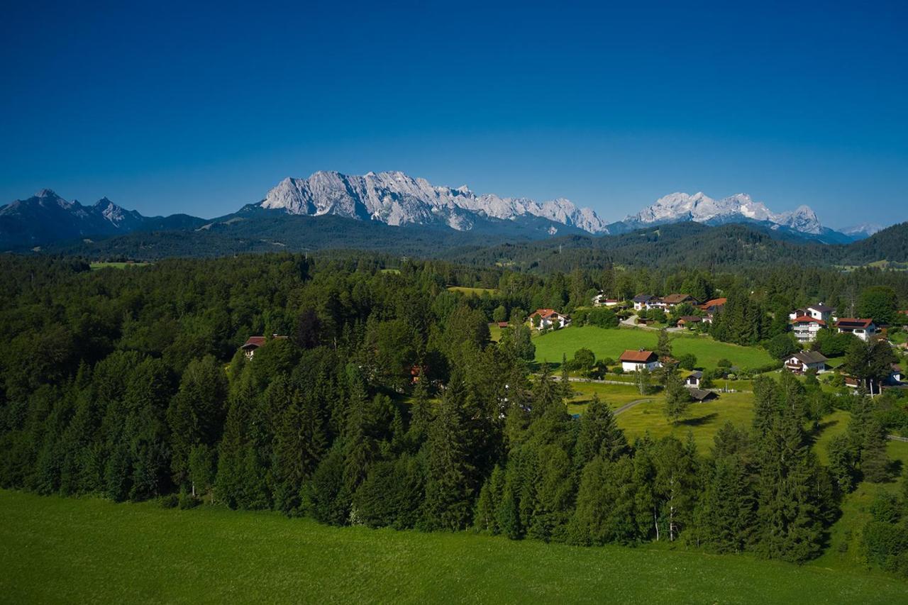 Ferienwohnung Zum Hirschgarten Krün Buitenkant foto
